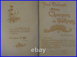 1896 Original Belle Epoque French Print, Chanson a Boire, Music Sheet, RARE