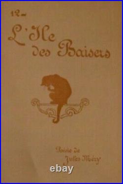 1896 Original Belle Epoque French Print, L'ile des Baisers, Music Sheet, RARE