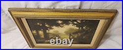1971 DALHART WINDBERG ONE SUMMER DAY PRINT TO CANVAS 12X16 WithFRAME