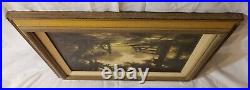 1971 DALHART WINDBERG ONE SUMMER DAY PRINT TO CANVAS 12X16 WithFRAME