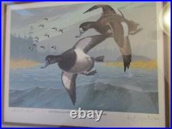 1978 Federal Gold Duck Stamp Print, Matted & Framed by Les Kouba Artist's Proof