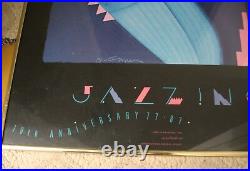 19 1987 FRAMED JAZZ 10th ANNIVERSARY 77-87 JAZZ FESTIVAL MUSIC ART POSTER