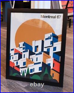 2022 Contemporary Montreal Poster Montreal 67 (Habitat) Framed