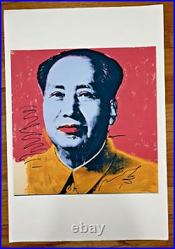After Andy Warhol Offset Screen-print Lithograph Poster Mao Pop Art New York Wow