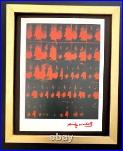 Andy Warhol Vintage 1984 Atomic Bomb Print Signed Mounted and Framed