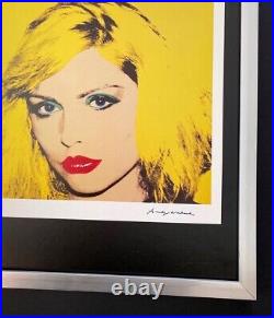 Andy Warhol Vintage 1984 Debbie Harry Print Signed Mounted and Framed