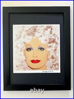 Andy Warhol Vintage 1984 Dolly Parton Print Signed Mounted in a 11x14 Board^