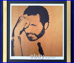 Andy Warhol Vintage 1984 Gianni Versace Print Signed Mounted and Framed