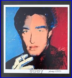 Andy Warhol Vintage 1984 Halston Print Signed Mounted and Framed