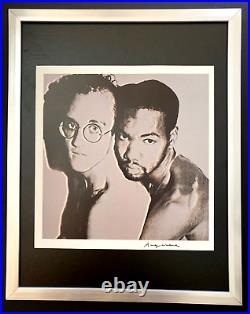 Andy Warhol Vintage 1984 Keith Haring Print Signed Mounted and Framed