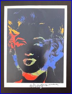 Andy Warhol Vintage 1984 Marilyn Monroe Print Signed Mounted and Framed
