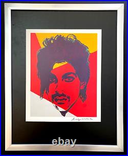 Andy Warhol Vintage 1984 Prince Print Signed Mounted and Framed