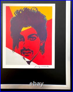 Andy Warhol Vintage 1984 Prince Print Signed Mounted and Framed