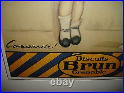 Biscuits Brun Grenoble Poster Print Very Large Girl Dog French Poster