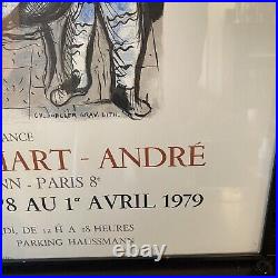 Chagall Lithograph Museum Poster Mourlot 1978 La Ruche et Montparnasse Framed