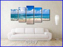 Extra Large Canvas Print Painting Pic Wall Art Home Decor Sea Blue Beach Poster