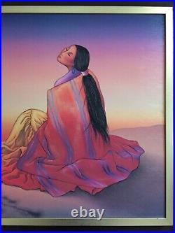 Fine R C GORMAN Navajo Dawn Giclee on Canvas Framed Art Print SIGNED