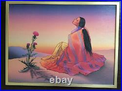 Fine R C GORMAN Navajo Dawn Giclee on Canvas Framed Art Print SIGNED