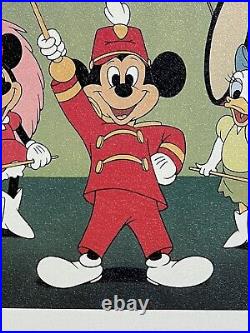 Framed Poster Art Print Mickey Mouse 16x20 Vintage VERY RARE Kids Room Art