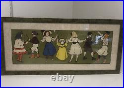 Framed Vintage Advertising Panel Children Playing by Andre Blandin