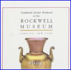 Frederick Carder Art Show Poster Rockwell Museum 1998 Steuben Glass 22x15