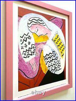 Henri Matisse Rare Vtg 1992 Framed Moma Offset Lithograph Print The Dream 1939