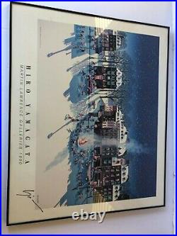Hiro Yamagata Snowfire Framed Signed Poster Lithograph Martin Lawrence Gallery