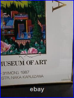Hiro Yamagata The Tasaki Museum of Art Country Club Poster, Signed, Framed