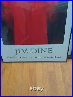 Jim Dine Res Robe 24X40 Cardinal Walker Art Center Exhibition Poster 1984