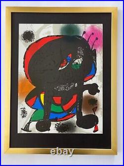 Joan Miró Original Lithography III from Maeght 1981 + List