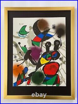 Joan Miró Original Lithography II from Maeght 1981 + List $1700