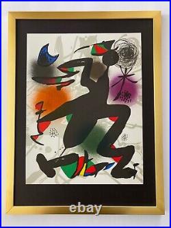 Joan Miró Original Lithography IV from Maeght 1981 + List