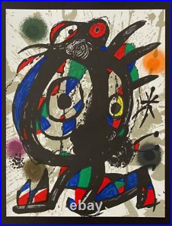 Joan Miró Original Lithography I from Maeght 1981 + List $1700