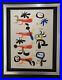 Joan Miro Vintage 1958 Signed Colorful Print Mounted and Framed Buy Now