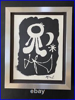 Joan Miro Vintage 1958 Signed Print Mounted and Framed Buy it Now
