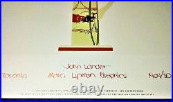 John Lander & Marci Lipman Graphics Vtg 1980 Print Coloured Dogfish 16 x 18