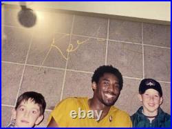 Kobe Bryant HAND-SIGNED Autographed Photo 24.5x18.5cm FRAMED Beckett (BAS) COA