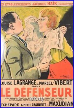 Le Defenseur -original 1930 french movie poster