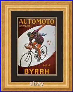 Leonetto Cappiello Automoto Byrrh Advertising Poster Print Custom Framed