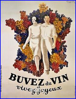 Leonetto Cappiello Buvez du Vin Advertising Poster Print Custom Framed