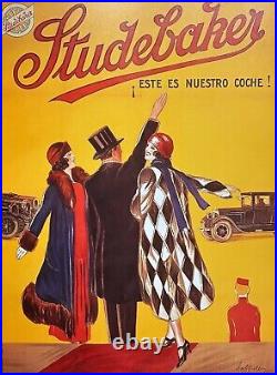 Leonetto Cappiello Studebaker Advertising Poster Print Custom Framed