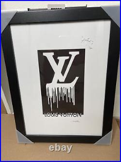 Louis Vuitton X Fairchild Paris Framed Art Signed 18x13.75