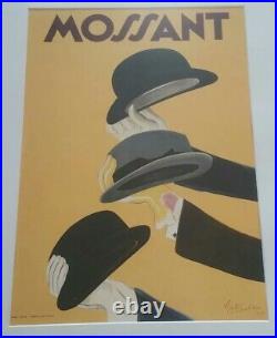 MOSSANT Cappiello Vintage French Hat Advertising Giclee Canvas Print