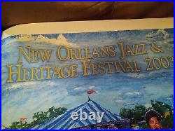 Mahalia Jackson New Orleans Poster 2003 Jazzfest New Orleans Signed Nice