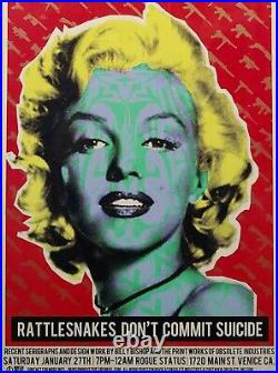Marilyn Monroe -Original Pop Art Poster by Billy Bishop & Obsolete Industries