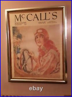 McCall's Magazine March 1921 Cover Framed Anna Portrait Litho