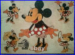 Minnie Mouse, Club 33' Artist Proof Print 22'x15'x Signed Fairchild Paris