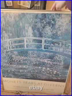 Monet's Years at Giverny Metropolitan Museum of Art VTG 1978 Exhibition Poster