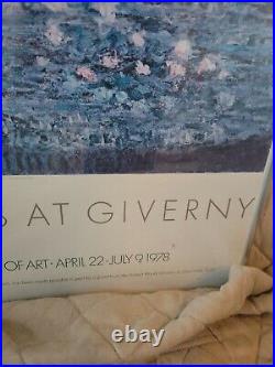 Monet's Years at Giverny Metropolitan Museum of Art VTG 1978 Exhibition Poster