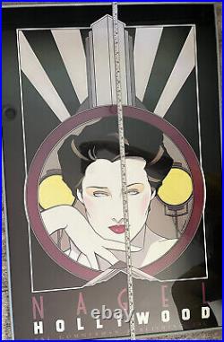 Nagel Hollywood Art Deco Print Poster 1979 Framed 37X 26 Limited Print